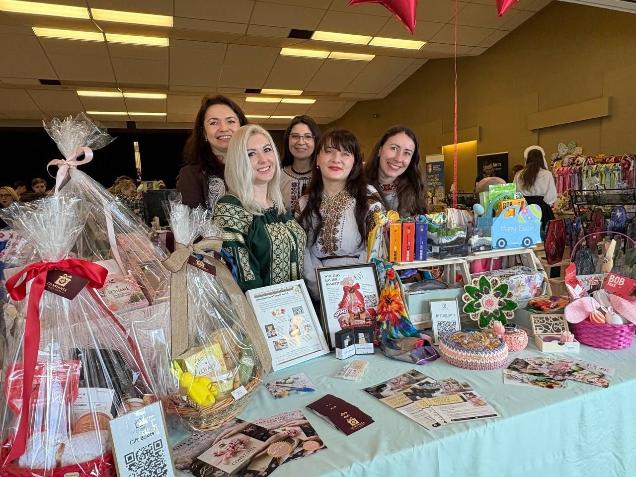 Constanta Best Gifts team at the Easter Market booth in Calgary